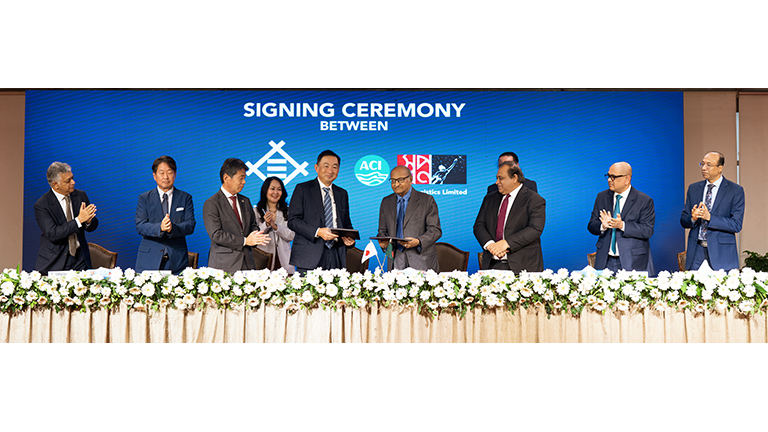 Signing ceremony between ACI Logistics Limited and Mitsui & Co. Asia Pacific